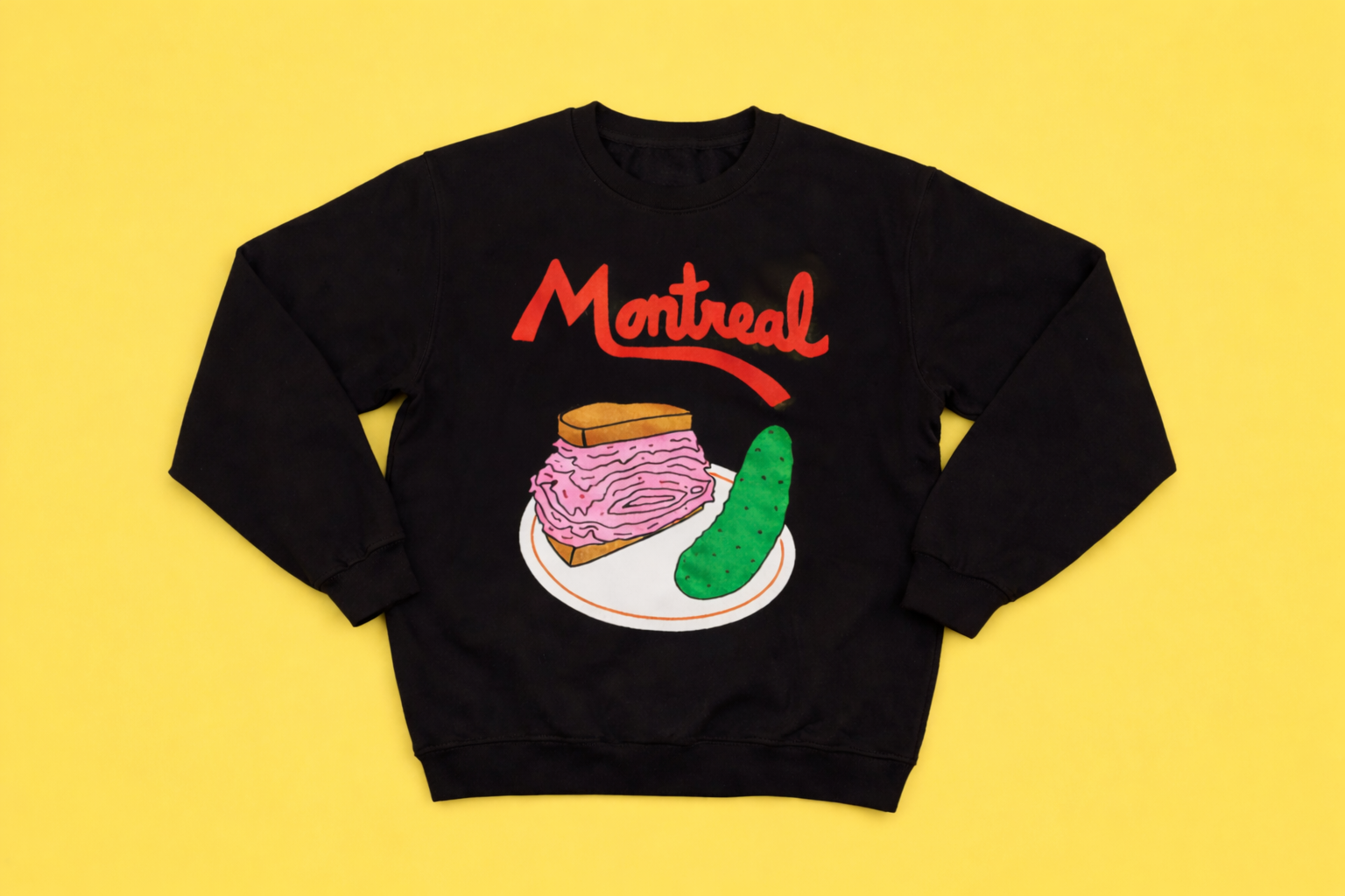 Coton ouaté Montreal Smoked Meat - Noir