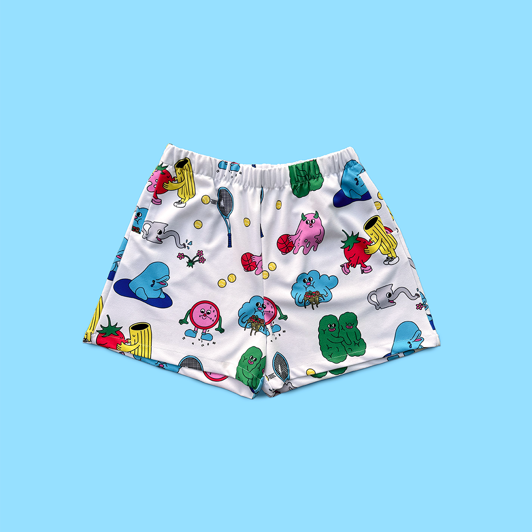 Shorts Caring in chaos - Blanc