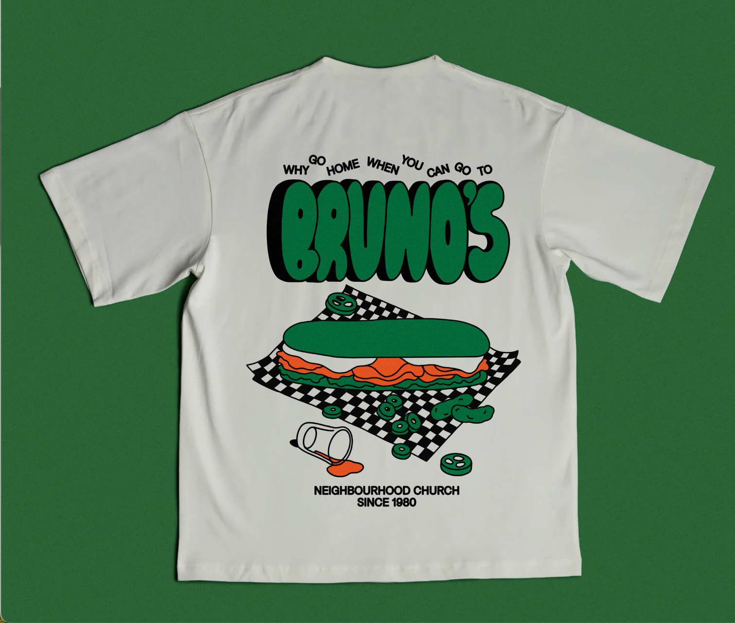 T-shirt Why go home? - Pony x Bruno's