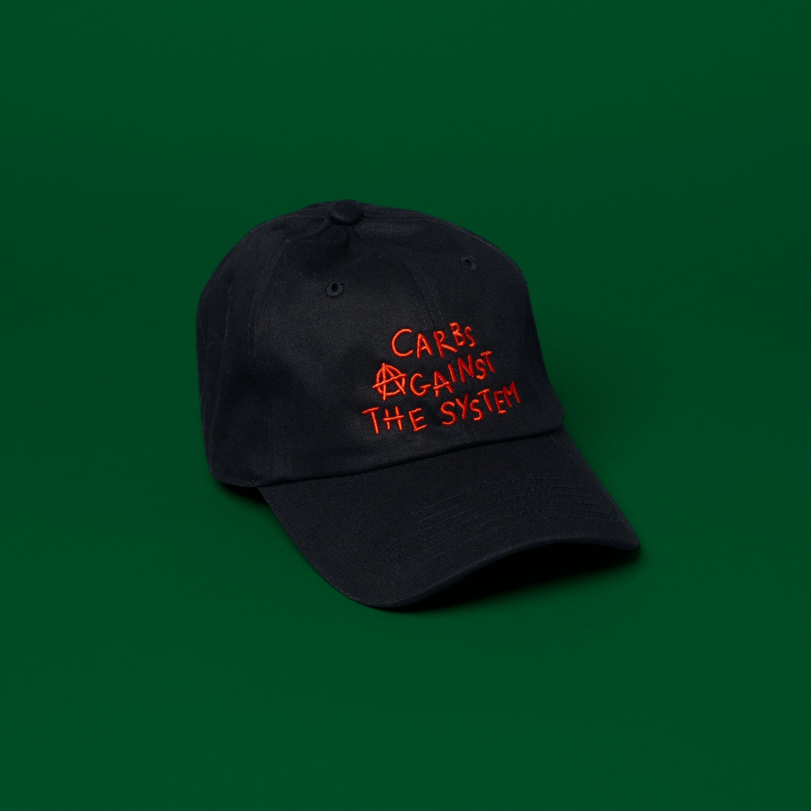 Casquette baseball Carbs against the system - Noir