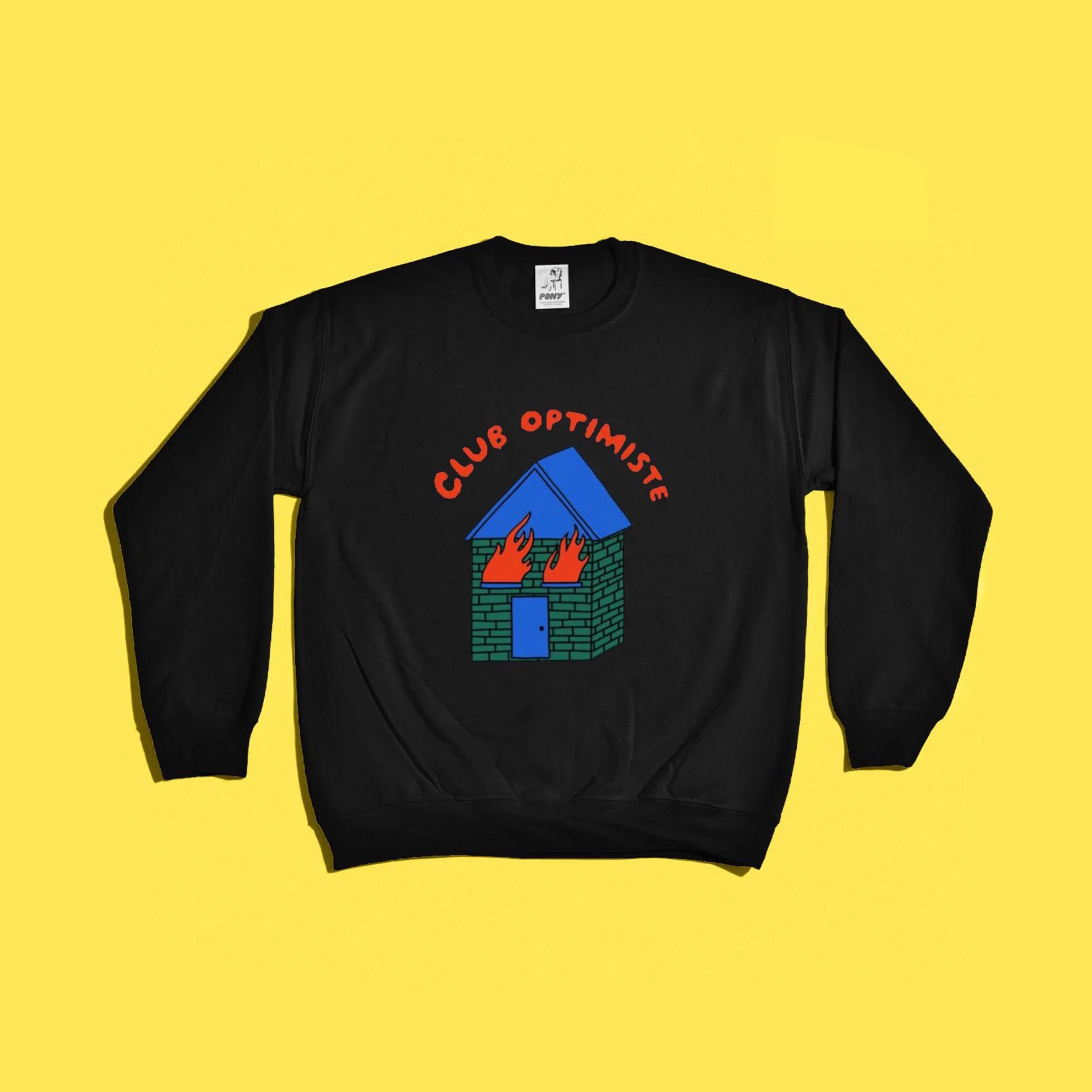 Coton ouaté Club Optimiste - Noir