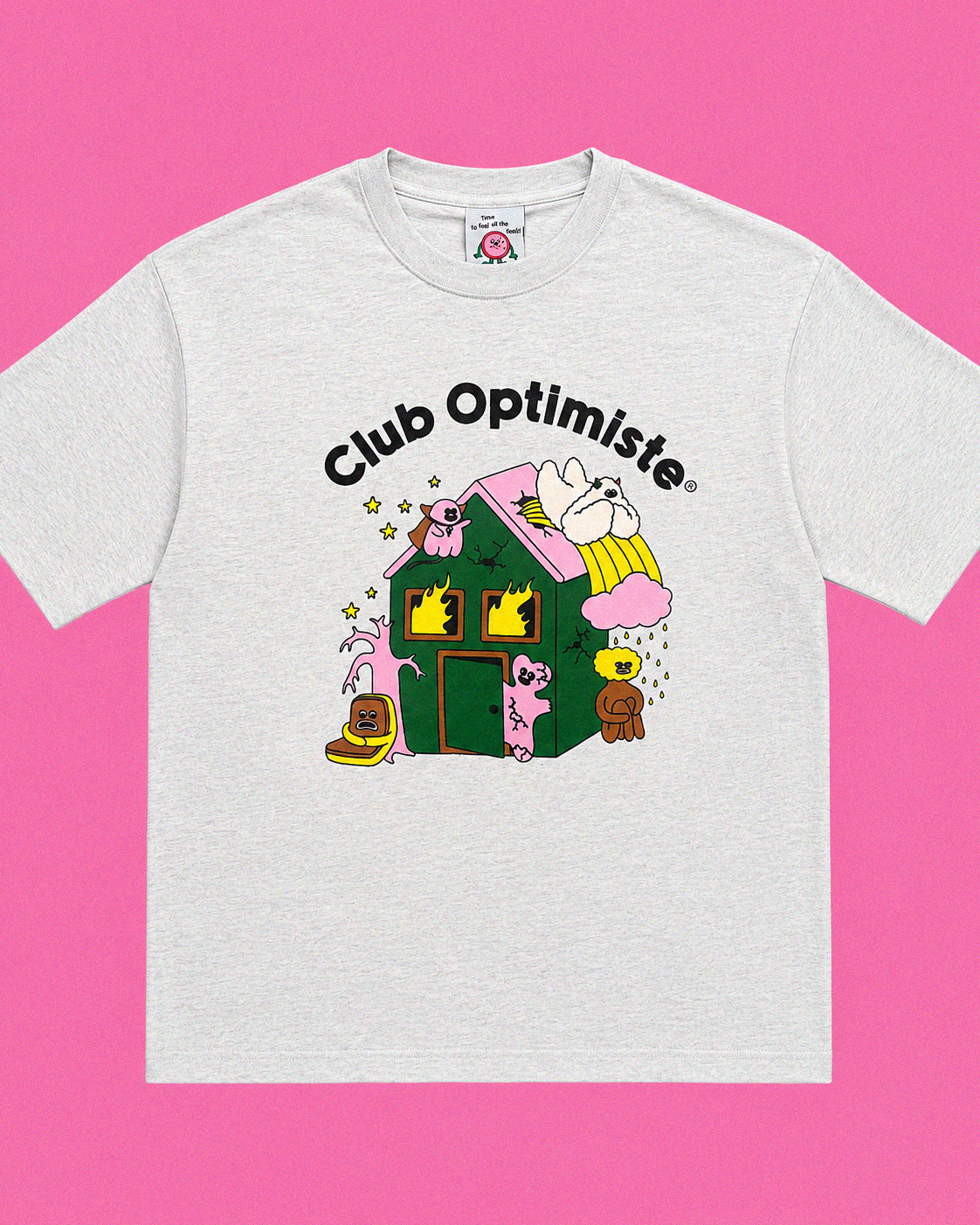 T-shirt Club Optimiste Ponyland - Gris