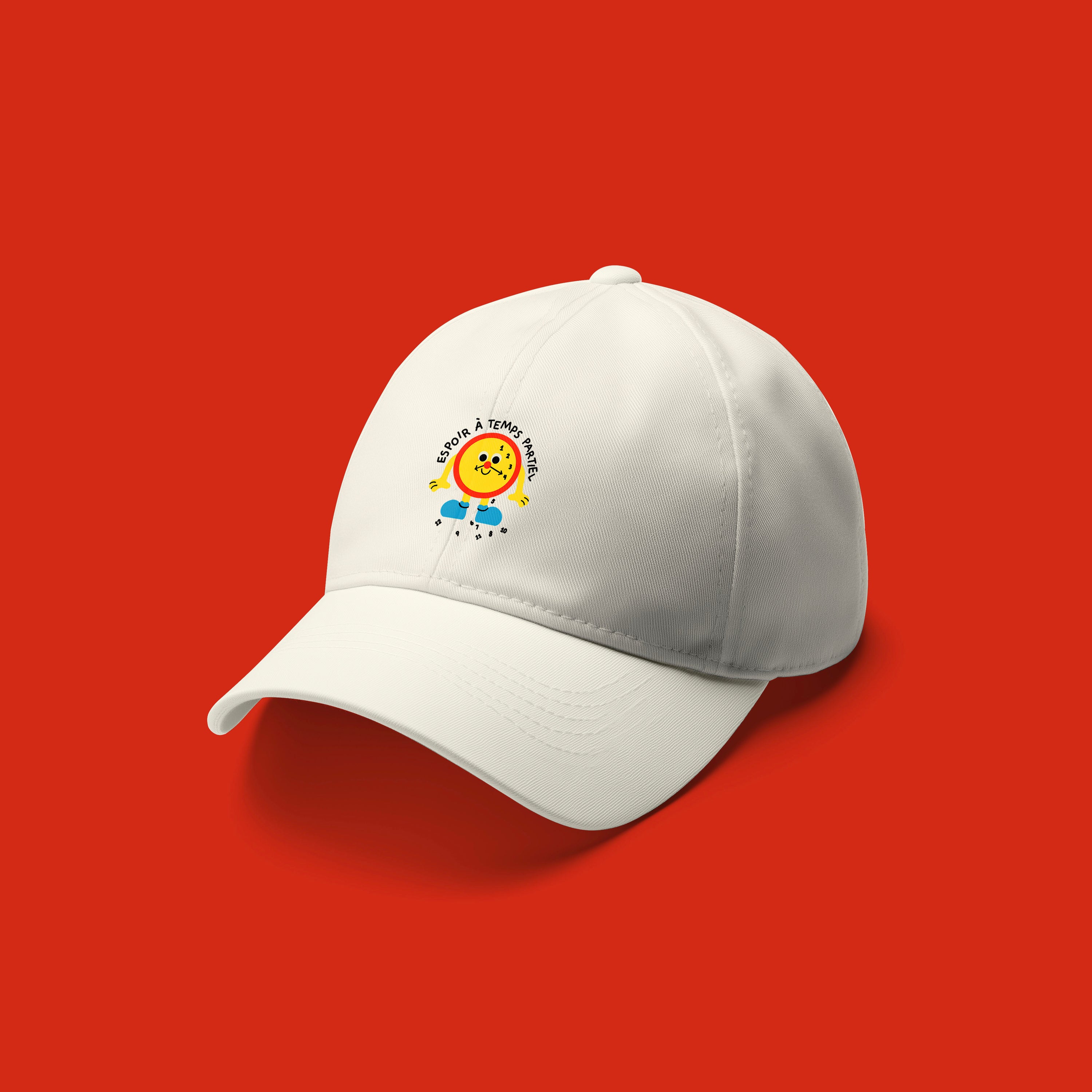 Casquette baseball Espoir à temps partiel - Blanc