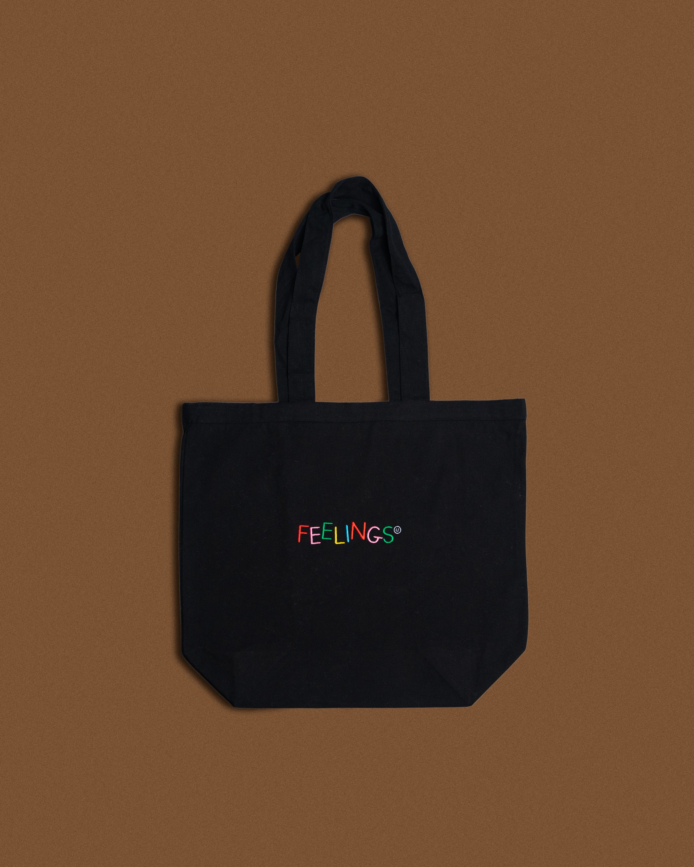 Tote bag Feelings - Noir