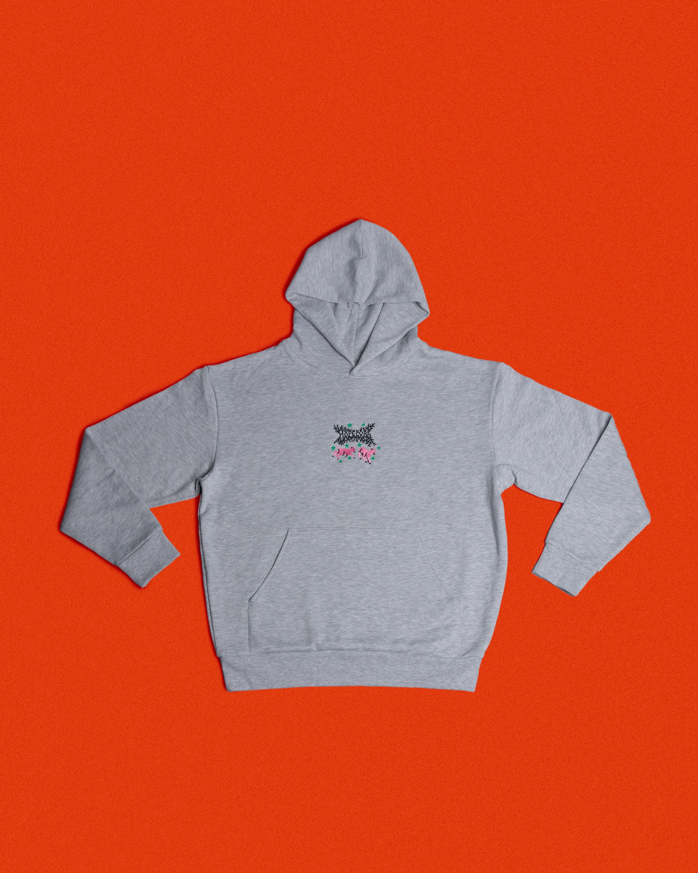 Hoodie Hopecore Mouton - Gris Pâle