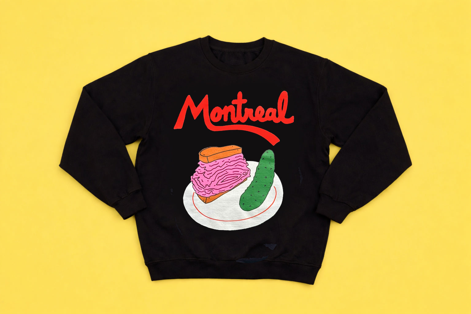 Coton ouaté Montreal Smoked Meat - Noir