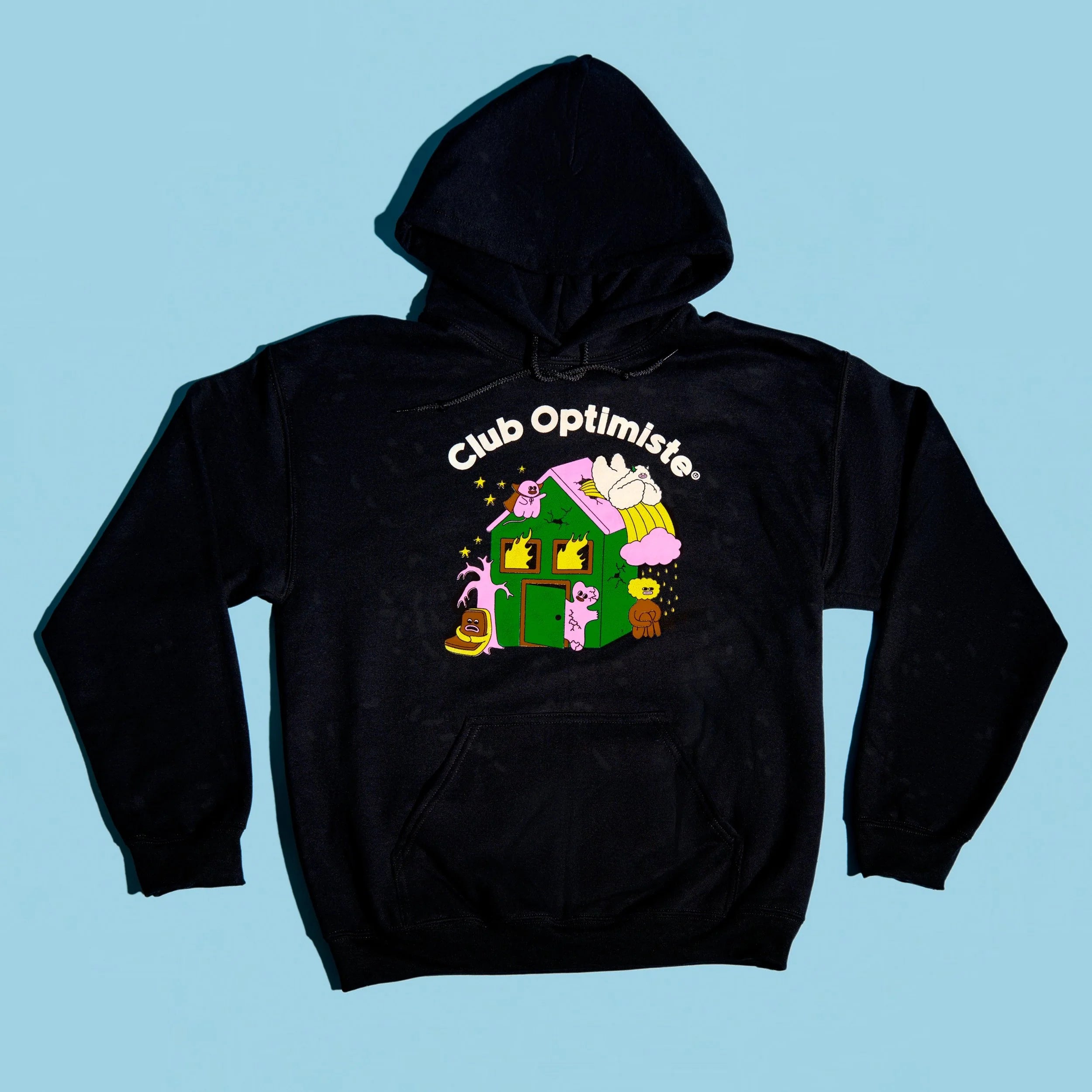 Hoodie Club Optimiste Ponyland - Noir