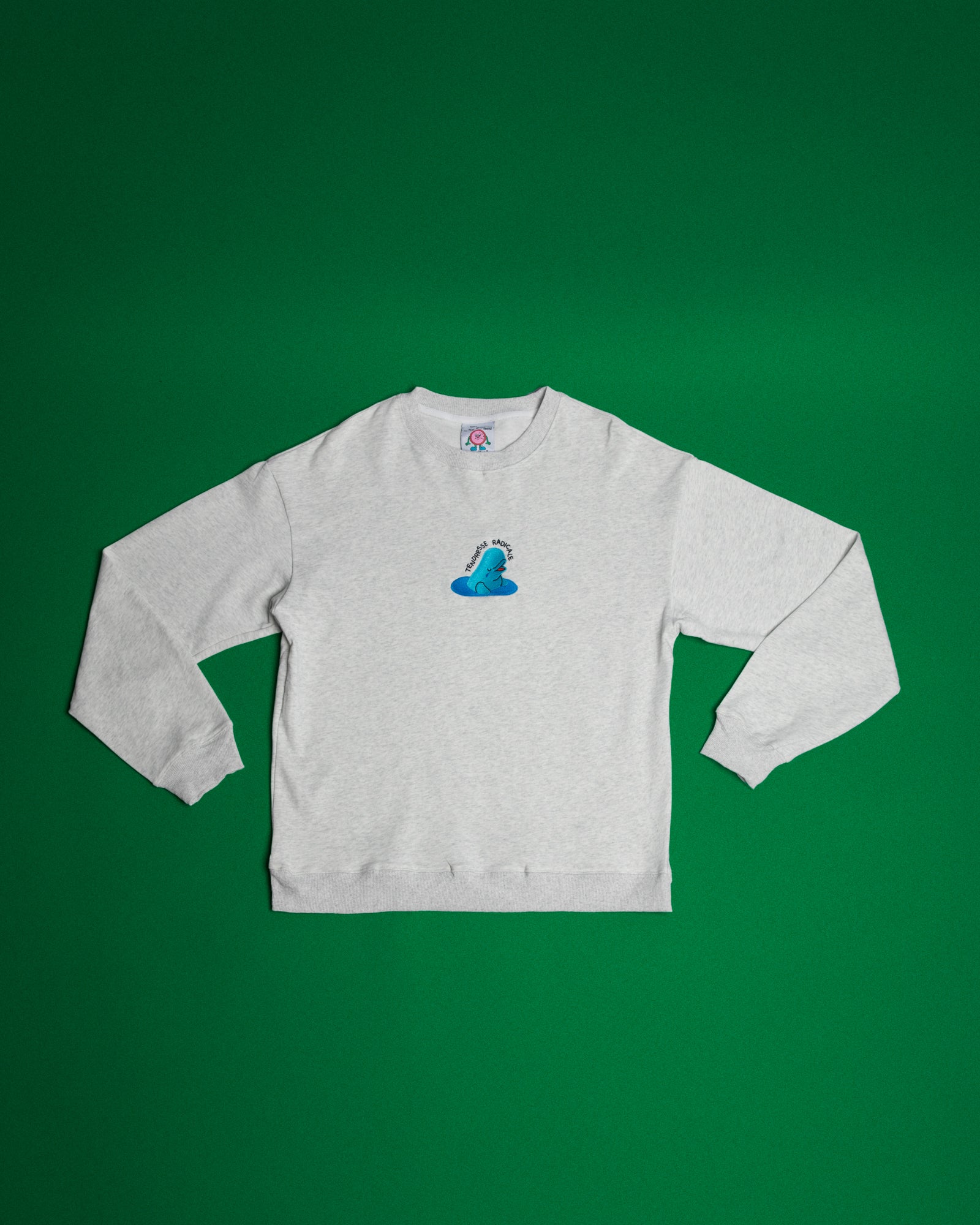 Coton ouaté Tendresse radicale - Gris pâle