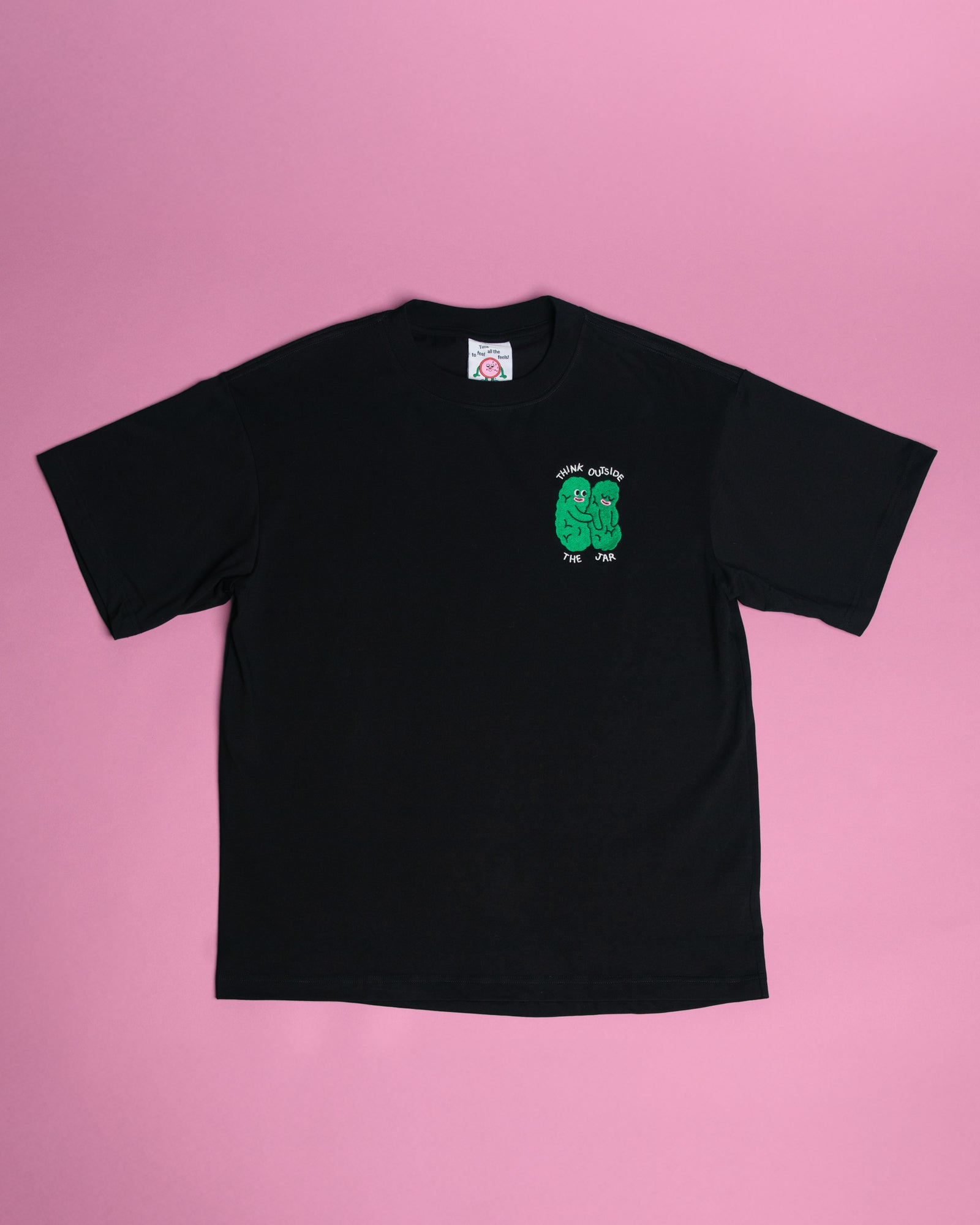 T-shirt Think outside the jar - Noir